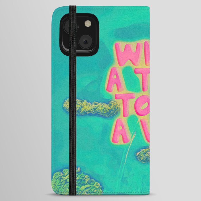 What a time to be a Vibe pink, dreams, pastel, love, cute,  iPhone Wallet Case
