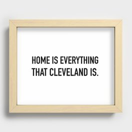 HOME IS Recessed Framed Print