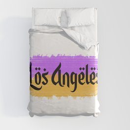 Los Angeles (Typography Design) Duvet Cover