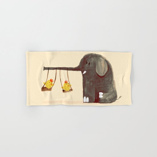 Elephant Swing Hand & Bath Towel