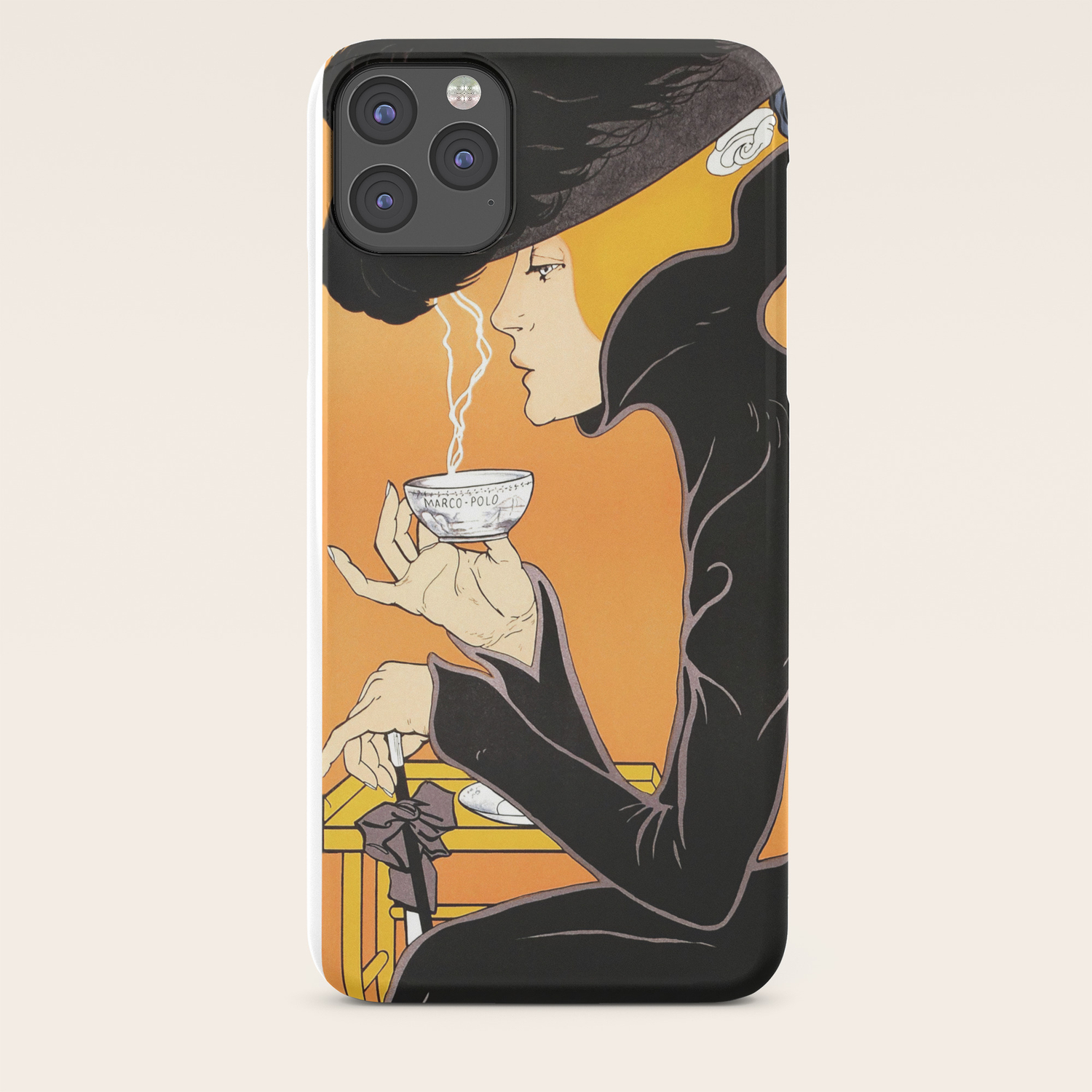 Marco Polo Tea Room Art Deco Ad Iphone Case By Glimmersmith Society6
