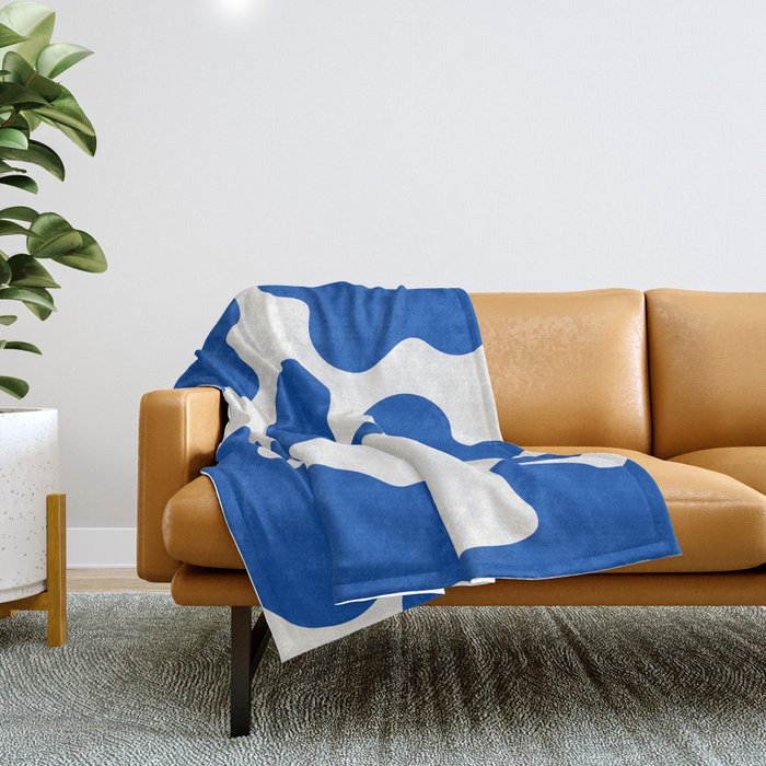 Blue couch throw blanket deals