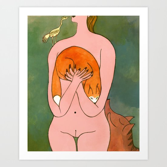 Animal Mistress (US AND THEM) Art Print