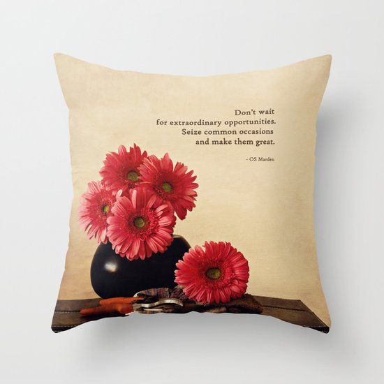 Don't Wait Throw Pillow