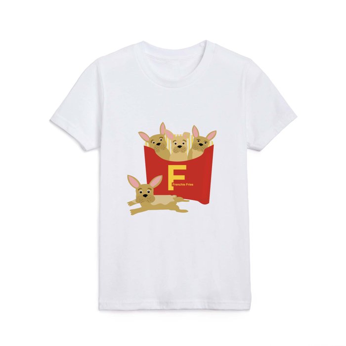 Frenchie Fries Kids T Shirt