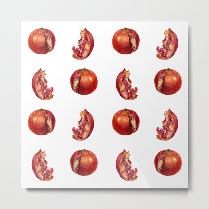 Playful Pomegranates Metal Print