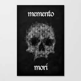 Memento Mori Skull by Brian Vegas Canvas Print