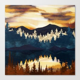 Fall Sunset Canvas Print