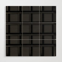 Gray 3D lattice pattern with shadow. Wood Wall Art