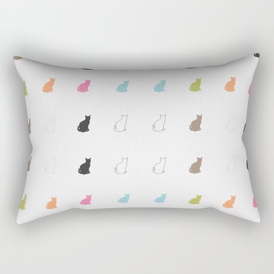 cat pattern#2 Rectangular Pillow