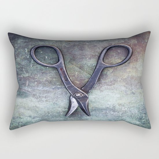 Old Scissors II Rectangular Pillow