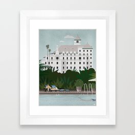 Chateau Marmont poster Framed Art Print
