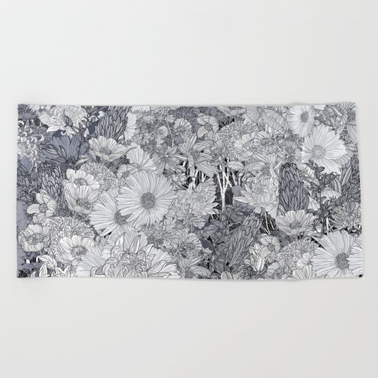 garden gate Beach Towel