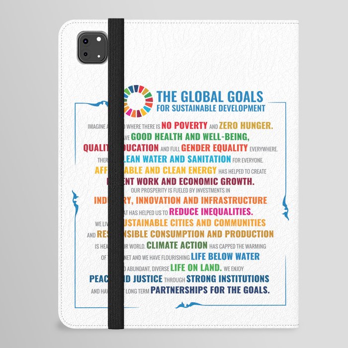 Global Goals Poster iPad Folio Case