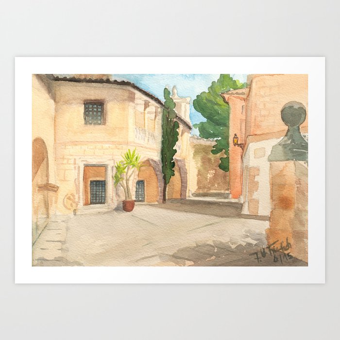 Mallorca - Pueblo Espanol - Casa Barroca d Lugo Art Print