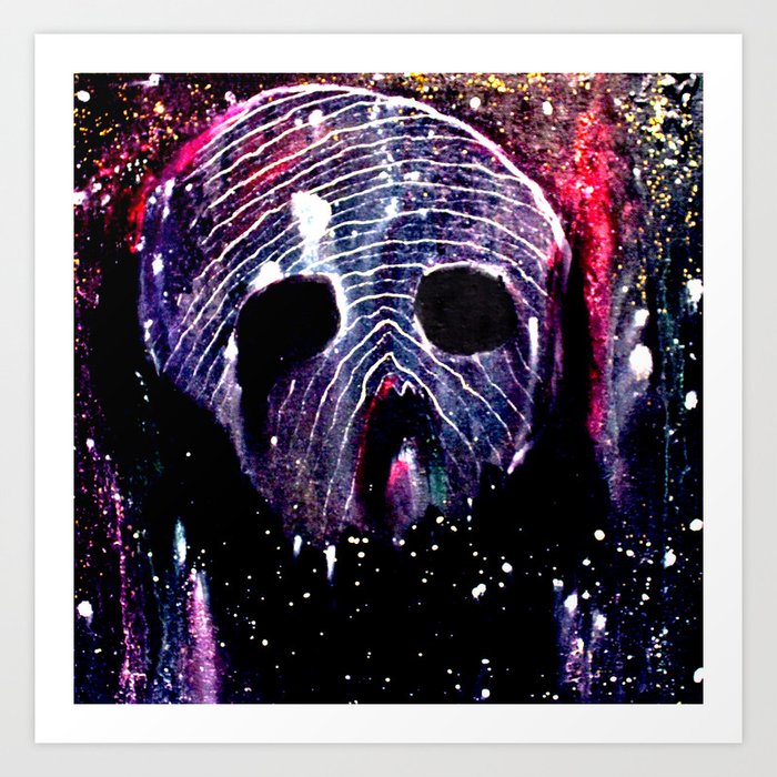 Cosmic Cranium Art Print
