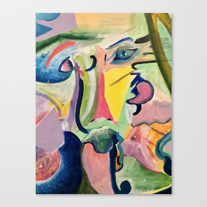 Inter-face (semi-Abstract) Canvas Print