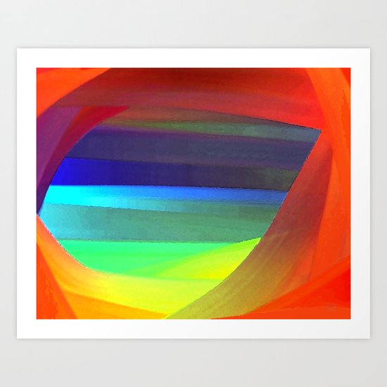A Blue View Art Print