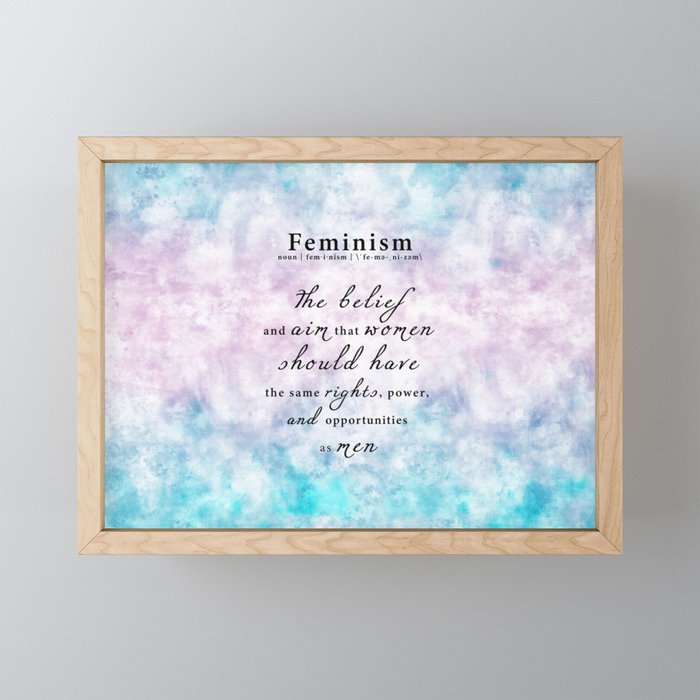 Feminism Definition - Feminist Art Equal Rights Framed Mini Art Print