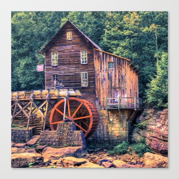 Old Mill In Beckley West Virginia Canvas Print By