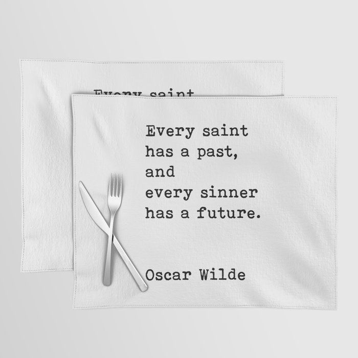 Oscar Wilde Quote Placemat