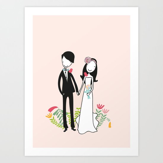 It takes two Art Print