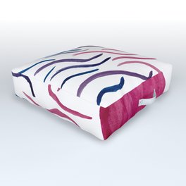 Pretty Pink Radiant Mama Outdoor Floor Cushion | Brightpink, Ttc, Purple, Watercolor, Pregnant, Newmom, Digital, Painting, Blue, Pregnancy 