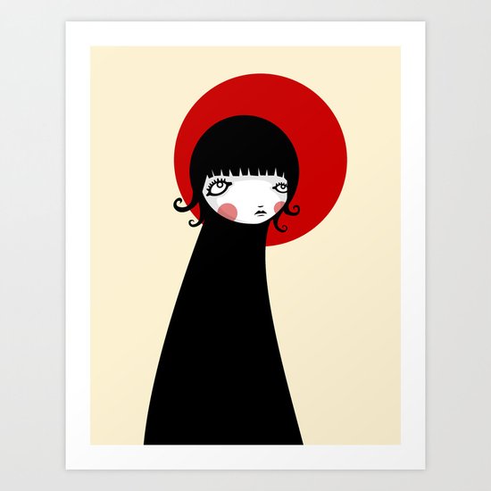 Redd Moon Art Print