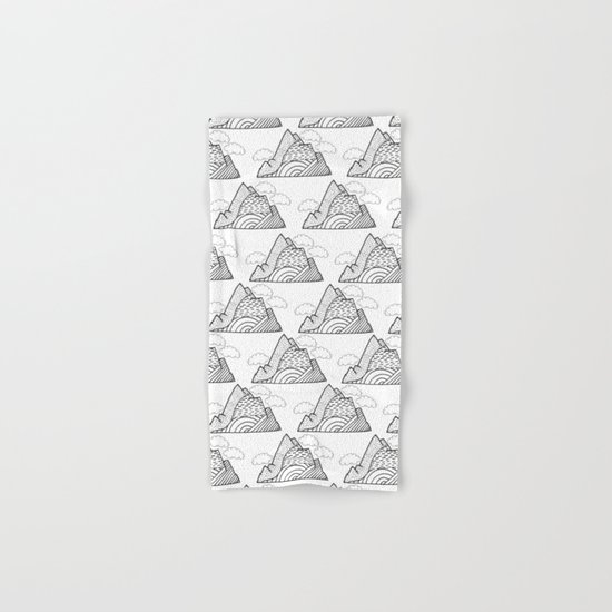 The small clouds and the mountains pattern Hand & Bath Towel