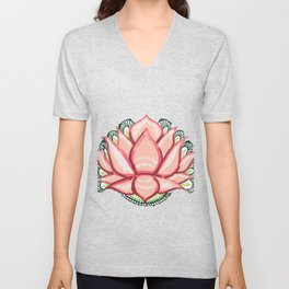 Lotus V Neck T Shirt
