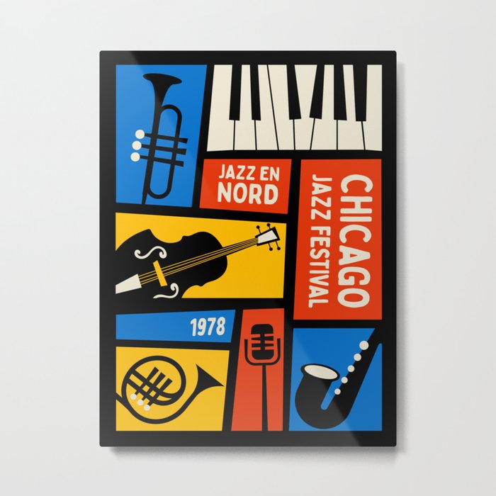 Jazz Festival | Bauhaus V Metal Print
