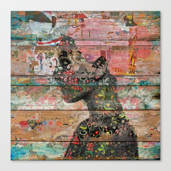 Inner Nature (Profile of Woman) Canvas Print