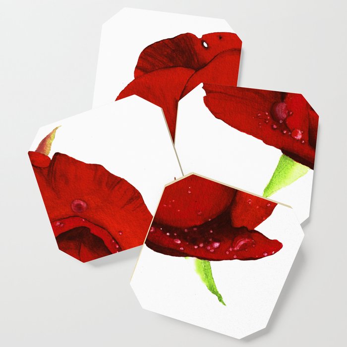 crimson rose Coaster