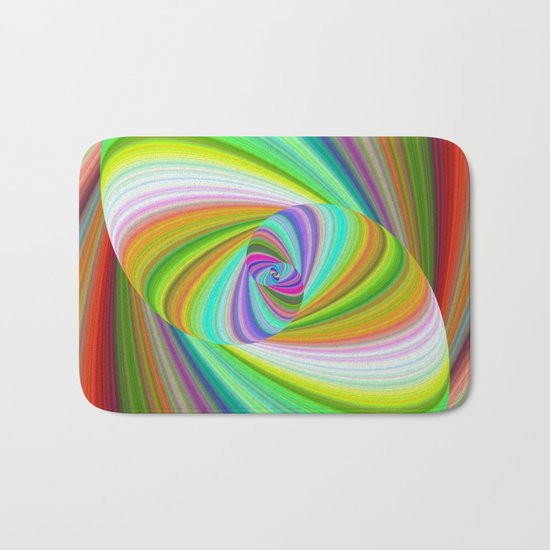 Happy summer ellipse magic Bath Mat