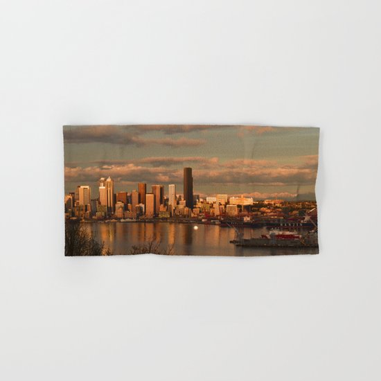 Seattle Cityscape Hand & Bath Towel