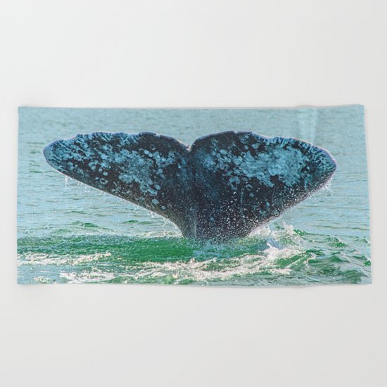 A TAIL OF A TIME Beach Towel
