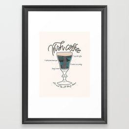 Irish Coffee Framed Art Print
