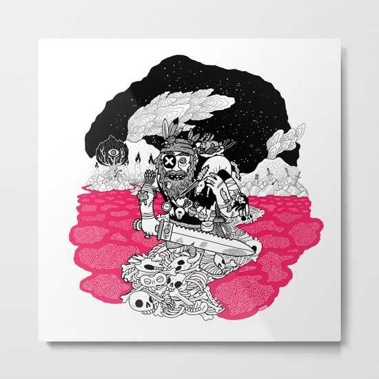 The Taxidermist Metal Print