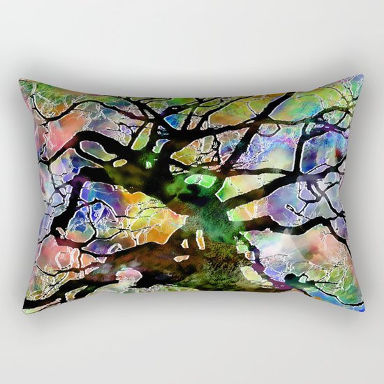 Frosted Tree Rectangular Pillow