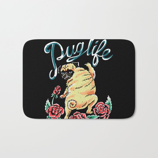 Puglife Tattoo Bath Mat