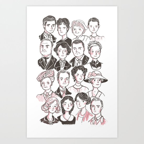 Downton Abbey Art Print