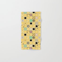 Geometrical abstract pattern 2 Hand & Bath Towel | Pink, Marsh, Yellow, Abstractpattern, Entertainment, Plaid, Graphicdesign, Counter, Olive, Cage 