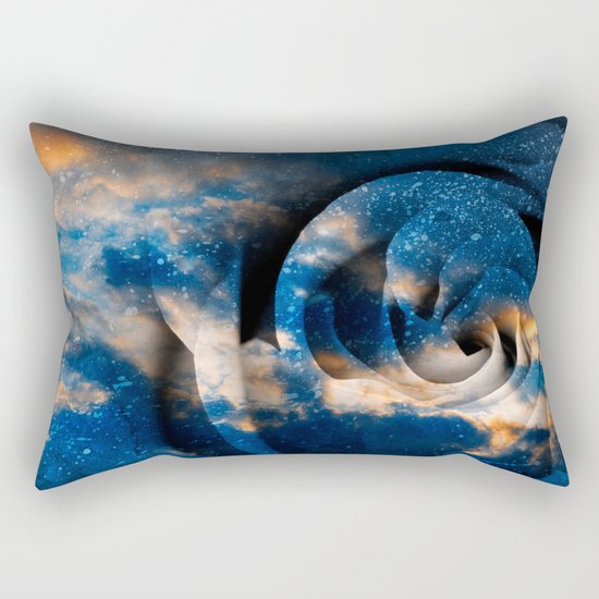 Phoenix Fury Rose Rectangular Pillow