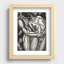 Embrace, Engraving from Song of Solomon 1929 by Cecil Buller Recessed Framed Print