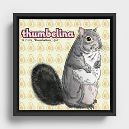 Little Thumbelina Girl: meerkat monday Framed Canvas