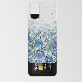 Abstract blue rose  Android Card Case