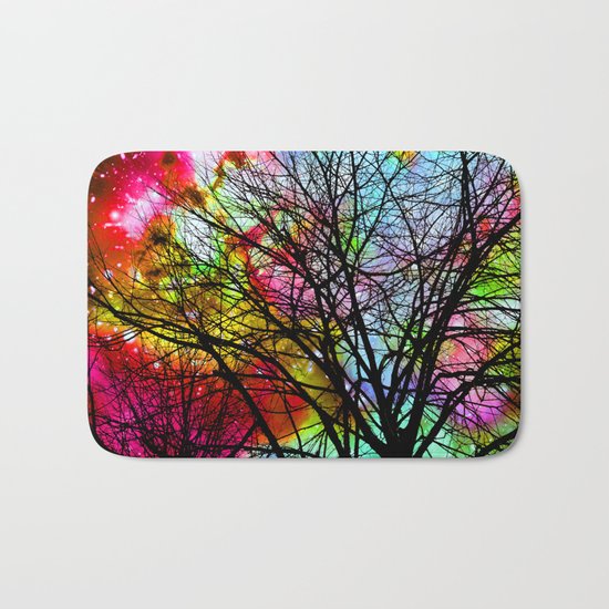 Rainbow Tree Bath Mat