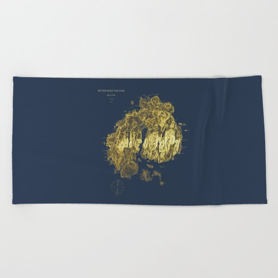 Mt. Desert Island 1875 Beach Towel