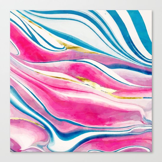 Handmade Watercolor Vivids Canvas Print