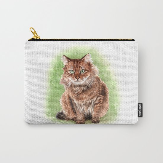 Somali cat portrait Carry-All Pouch